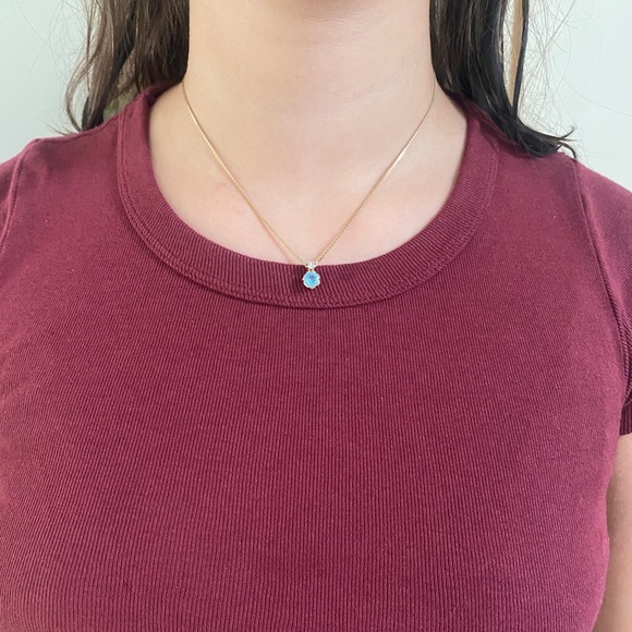 Vintage Christian Dior Topaz Rhinestone Necklace - Picture 5 of 6